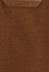 Thom Browne Wale Corduroy Cropped Aviator Jacket Brown FBD068XF0957_210