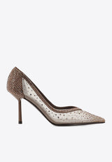 Le Silla Nicole 80 Rhinestone Mesh Pumps Brown 4191E080BXPPKAB793_Wall_35065968