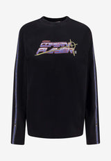 Coperni Graphic Print T-shirt Black COPJS16PF5041BLKMUL_Blackmulti_35065857