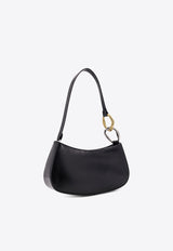 Staud Ollie Polished Leather Shoulder Bag Black 2929383ABLK_Black_35065970