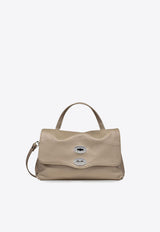 Zanellato Small Postina Leather Shoulder Bag Gray 0680100040000SZ0160_Graycreta_35065952