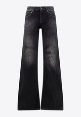 Balenciaga Wide-Leg Faded Jeans Black 852328TTW671037_BLACK FADE OUT_30005008