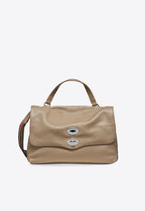 Zanellato Medium Postina Leather Shoulder Bag Gray 0680100050000MZ0160_Graycreta_35065876