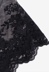 CHIARA BONI La Petite Robe Genic Lace-Trimmed Satin Dress Black ABCGENICLACEBS37_Black_35066016