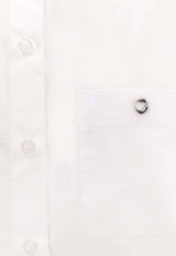 Coperni Logo Plaque Long-Sleeved Shirt White COPCH65F2010WHT_White_35065884