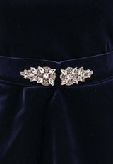 CHIARA BONI La Petite Robe Haby Velvet Dress Navy ABCHABYRCVELVBS743_Blunotte_35065956