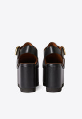 Stella McCartney Elyse 90 T-Bar Platform Pumps Black 810555APADE0_1000