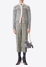 Thom Browne Fairisle Wool Jacquard Cardigan Gray FKC677AY1506_055