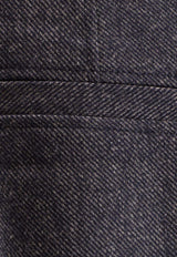 Hugo Boss Taflong Wool-Blend Pants Blue 50547679408_Blue_30893646