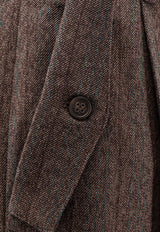 Golden Goose DB Wool Tailored Pants Brown GWP02463P00209483120_COCOA BROWN/TURQUOISE_29856964