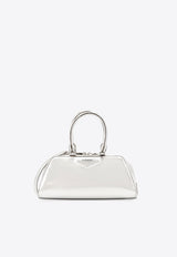 Givenchy Small Antigona East-West Shoulder Bag in Laminated Leather Silver BB5130B29U934_LIGHT SILVERY_29840092