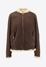 MM6 Maison Margiela Reversible Zip-Up Jacket Brown SH2AM0044MTN122961_Marrone/beige_29843459