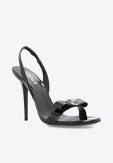 Versace 100 Medusa Bow Sandals Black
