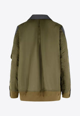 Sacai Double-Breasted Paneled Jacket Gray 2508119342_GRAY×D/KHAKI_29838591