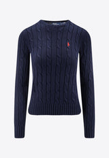 Polo Ralph Lauren Cable Knit Logo Sweater Navy 211971869008_HUNTER NAVY_29847116