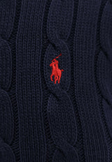 Polo Ralph Lauren Cable Knit Logo Sweater Navy 211971869008_HUNTER NAVY_29847116
