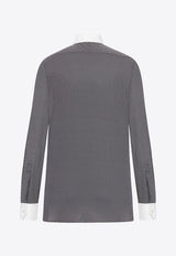 Tom Ford Patterned Buttoned Shirt Gray HLVA03C0008NWA_BLACK&WHITE_29842304