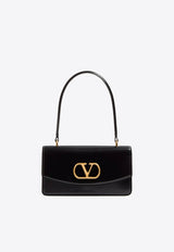 Valentino Vain VLogo Leather Shoulder Bag Black 7W2B0R93GCB0NO_Black_29843268