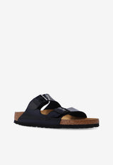 Birkenstock Arizona Double-Buckle Patent Slides Black 1005292 0-PATENT BLACK