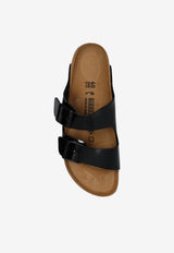 Birkenstock Arizona Double-Buckle Patent Slides Black 1005292 0-PATENT BLACK