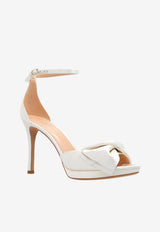 Kate Spade Bridal Bow 100 Satin Sandals Ivory K0006 0-IVORY
