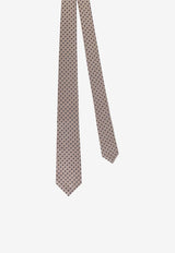 Kiton Ciro Paone All-Over Pattern Silk Tie Gray UCRVKQC05L6608ANTRACITE_Anthracite_29839418