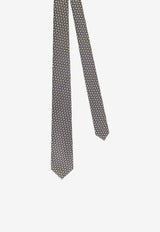 Kiton Ciro Paone All-Over Pattern Wool Tie Gray UCRVKQC05L2006ANTRACITE_Anthracite_29841723