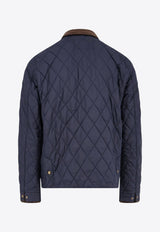 Polo Ralph Lauren Logo Embroidered Quilted Nylon Jacket Blue 710847071006_COLLEGE NAVY FA22_29843376