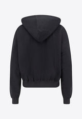 Y-3 Logo Print Brushed Terry Hooded Sweatshirt Black JD9790BLACK_Black_36145240