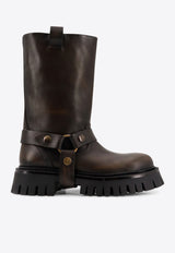 Golden Goose DB Kurt Stud-Embellished Mid-Calf Boots Brown GWF00940F00762755390_DARK BROWN BEIGE_33032902