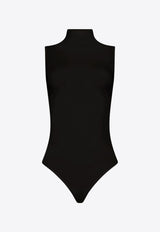Wolford Turtleneck Sleeveless Bodysuit Black 76071_7005