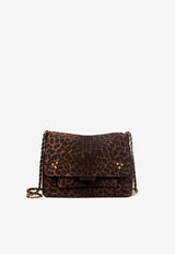 Jérôme Dreyfuss Medium Lulu Leopard Print Crossbody Bag Brown 42LULUMCR_Imprimé Léopard Naturel