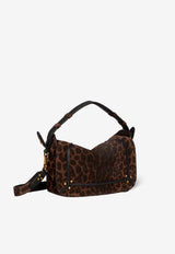 Jérôme Dreyfuss Small Pepito Leopard Print Crossbody Bag Brown 45PEPSCR_Imprimé Léopard Naturel