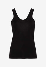 Lemaire Fine Ribbed Tank Top Black TO1199LJ1016_BK999