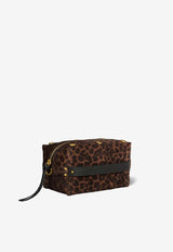 Jérôme Dreyfuss Lucky Case Leopard Print Clutch Brown 46LUCKCACR_Imprimé Léopard Naturel