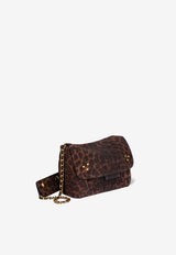 Jérôme Dreyfuss Small Lulu Leopard Print Crossbody Bag Brown 42LULUSCR_Imprimé Léopard Naturel