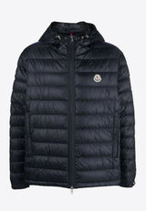 Moncler Agout Logo Patch Puffer Jacket Navy I10911A0001253279_776