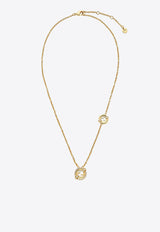 Fendi Rhinestone Embellished Necklace Gold 8AL090ATEPF089U_ORO SOFT+CRYSTAL_29851794