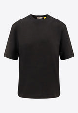 Moncler X EE72 by Edward Enninful Logo Patch T-shirt Black K24038C0000189AUG999_Black_29847606
