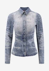 Diesel De-Masly Washed Denim Shirt Blue A21284068TY01_Denim_29848228