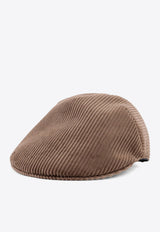 Brunello Cucinelli Corduroy Coppola Hat Brown MCAP90035C649_LEGNO_29845818