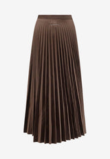 MM6 Maison Margiela Pleated Midi Skirt Brown S62MA0096M35609143_Brown_30005047