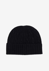 Polo Ralph Lauren Cable Knit Logo Beanie Black 449959346001_POLO BLACK_29845980
