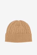 Polo Ralph Lauren Cable Knit Logo Beanie Beige 449959346005_CLASSIC CAMEL_29847560