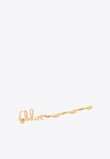 Chloé Iconic-Lettering Drop Earrings Gold CHC24WFE05CB79DC_Vintage Gold_30005083