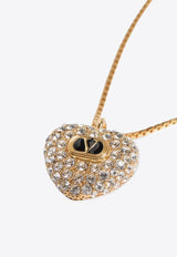 Valentino Coeur Royal Necklace Gold 7W0J0BA8VTIRG5_ORO/NERO/CRYSTAL_30005019