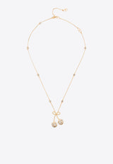 Valentino Cherryfic Crystal Embellished Necklace Gold 7W0J0BA2YCW9MN_ORO/CRYSTAL_30005212