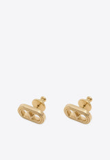 Valentino VLogo Ovalette Stud Earrings Gold 7W0J0Y80METL01_Golden_30005154