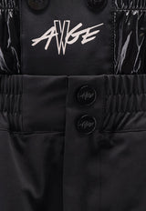 Moncler X A$AP Rocky Logo Print Oversized Shorts Black K24042B00001M7556999_Black_29842821