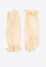 Valentino VLogo Lace Gloves Beige 7W0GD00HFPWYBA_BLUSH GREY/ORO_30005367